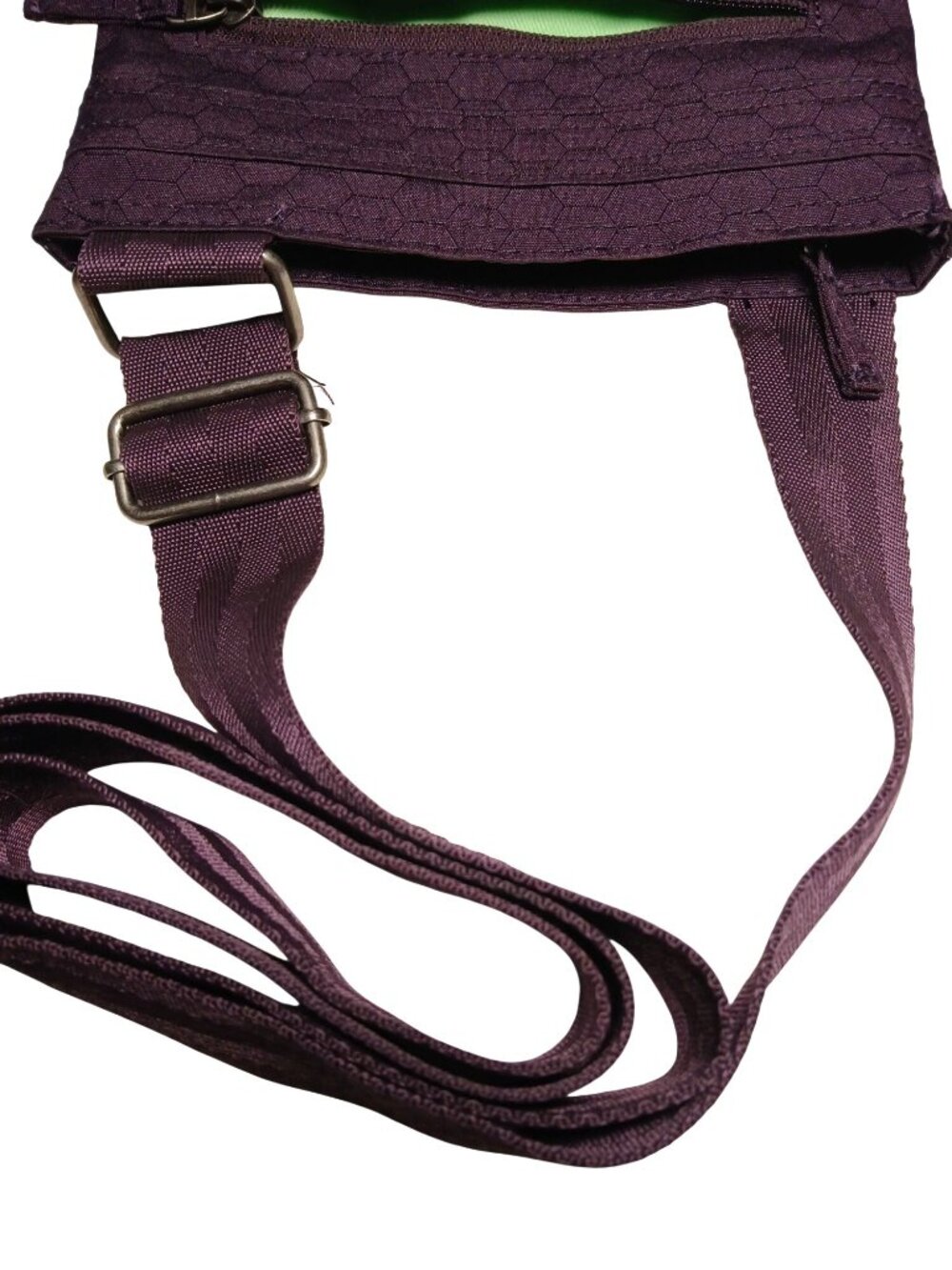 Dakine Jive Crossbody Bag Hexagonal Pattern Purple Adjustable Strap Recycled Pol - Picture 4 of 12